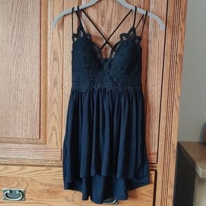 Zenana Outfitters Black Lace Top S